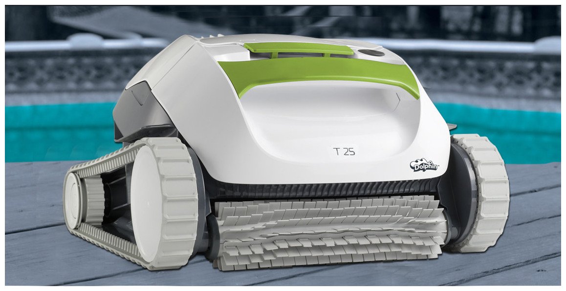 robot piscine dolphin t25 en situation