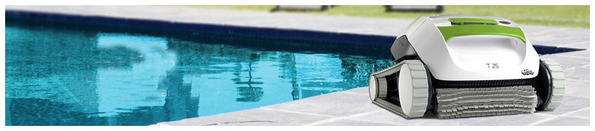 robot autonome de nettoyage de piscine dolphin t25 en situation