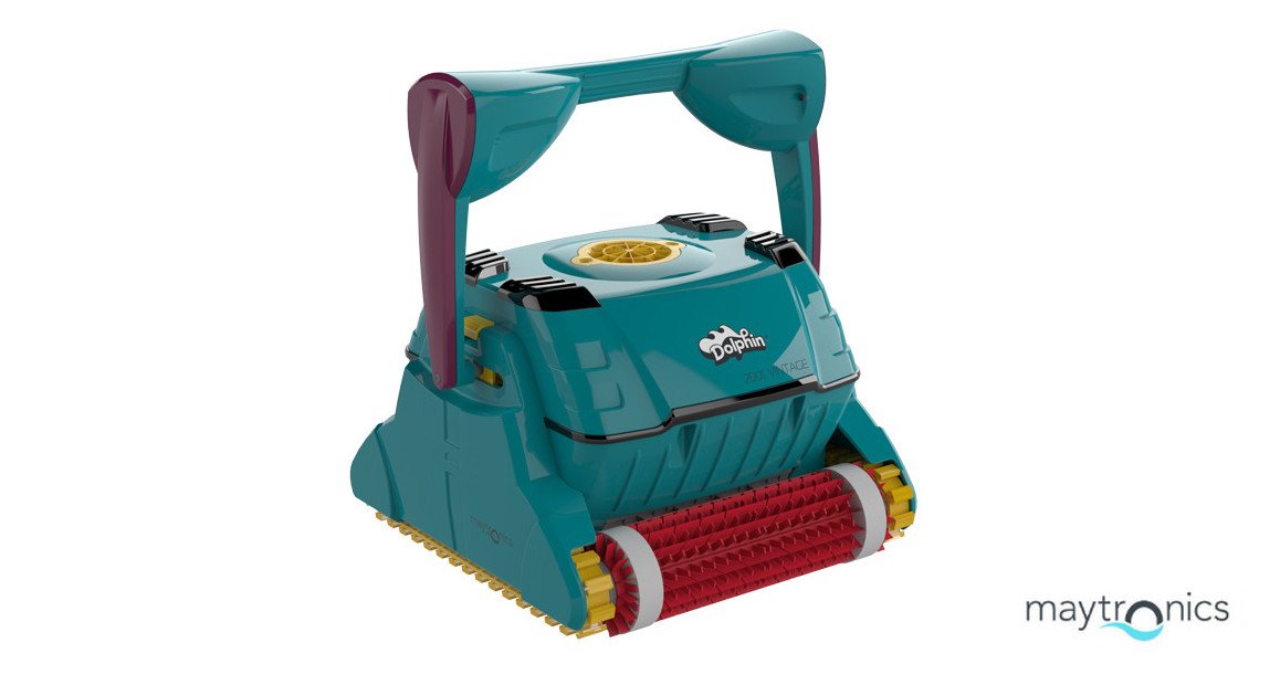 robot nettoyeur de piscine dolphin 2001 vintage brosse combinée