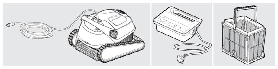 Robot de piscine Dolphin E30 - schemas accesoires