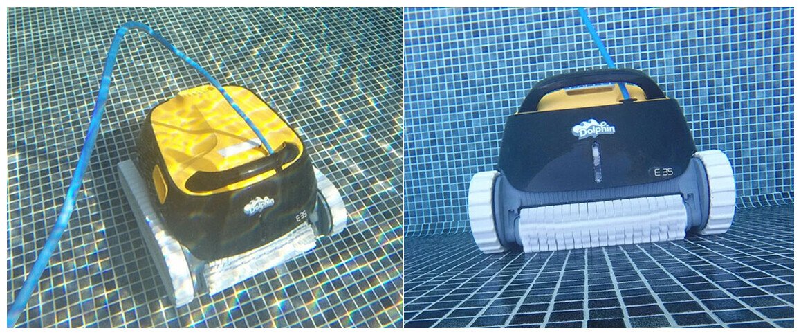 nettoyage du robot de piscine Dolphin E35