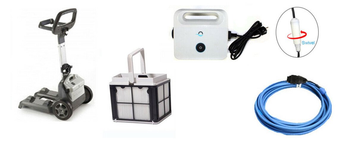 équipements du robot nettoyeur de piscine Dolphin E35