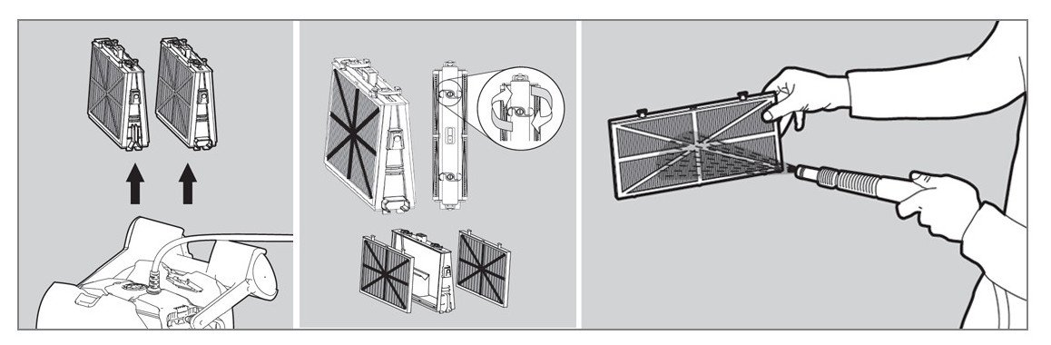 entretien du filtre de robot  de nettoyage de piscine Dolphin T60