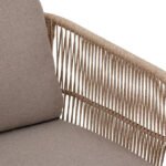 Canapé de jardin 2 places DEONA Taupe & Acacia – Image 3