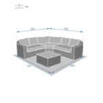 Salon d'angle de jardin 5 personnes MOORÉA Savana – Image 12