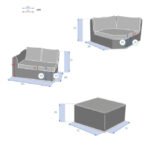 Salon d'angle de jardin 5 personnes MOORÉA Savana – Image 13