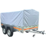 Remorque bâchée double essieu TEMA 263X125 cm ECO2612/2 Gris – Neuve – DESTOCKAGE