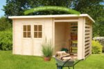 Abri de jardin bois Katy – 4,44 + 3 m² – Neuf – DESTOCKAGE – Image 2
