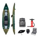 Kayak Gonflable Caliber Pêche Aqua Marina pour 2 personnes