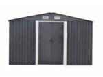 Abri de jardin en acier galvanisé gris 12,5 m² – Neuf – DESTOCKAGE – Image 4