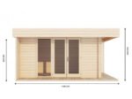 CHALET DE JARDIN YAHA 12M² - 44MM – Image 3